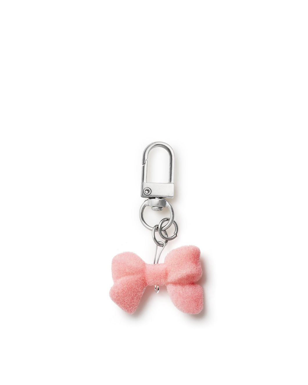 Flocked Bow Charm