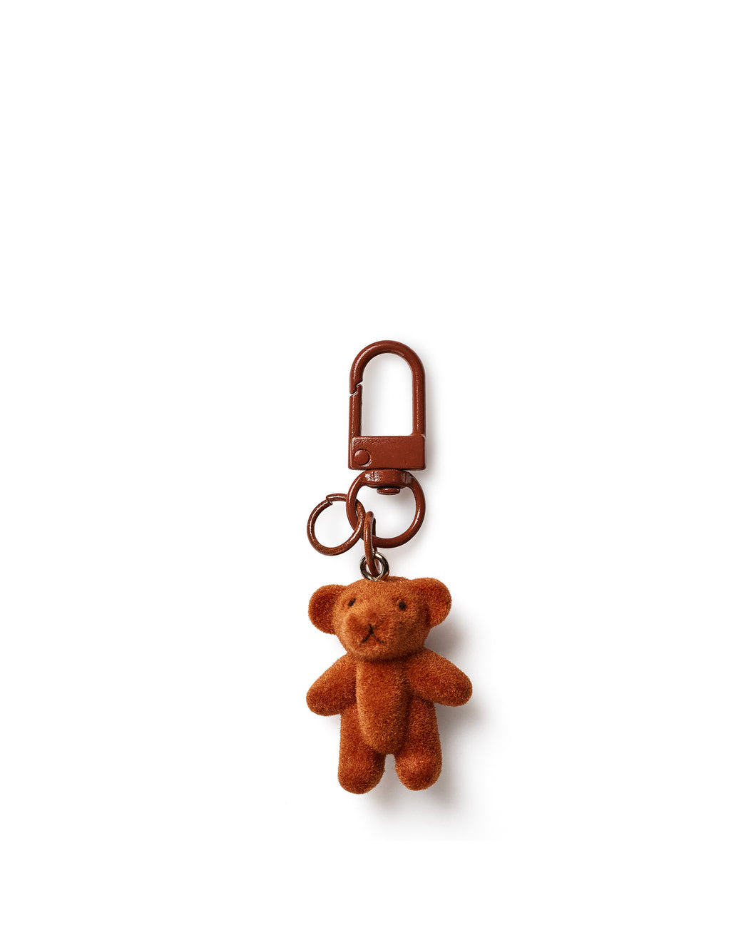 Flocked Bear Charm