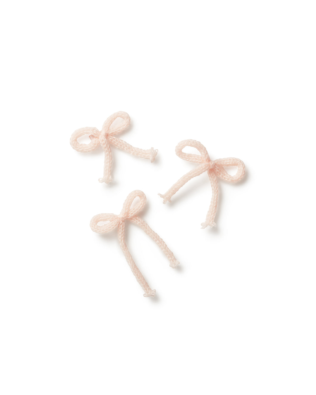Knitted Bow Clip Set