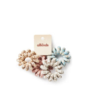 Load image into Gallery viewer, Flocked Spiral Hair Tie Set
