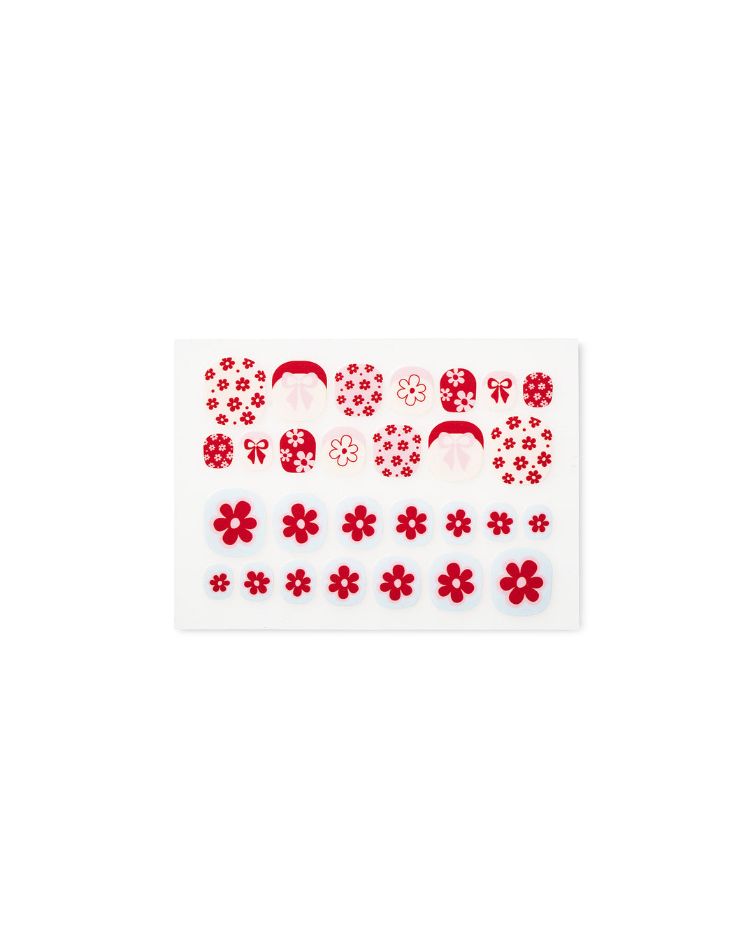 Burgundy Flowers Nail Wraps