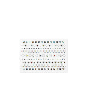 Load image into Gallery viewer, Metallic Hearts Nail Stickers
