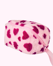 Load image into Gallery viewer, Fluffy Hearts Cosmetic Bag
