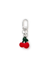 Load image into Gallery viewer, Flocked Cherry Charm
