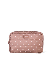 Load image into Gallery viewer, Polka Dot Puffer Cosmetic Bag
