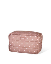 Load image into Gallery viewer, Polka Dot Puffer Cosmetic Bag
