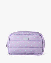 Load image into Gallery viewer, Polka Dot Puffer Cosmetic Bag
