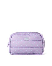 Load image into Gallery viewer, Polka Dot Puffer Cosmetic Bag

