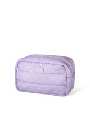 Load image into Gallery viewer, Polka Dot Puffer Cosmetic Bag
