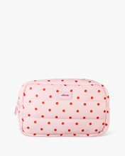 Load image into Gallery viewer, Polka Dot Puffer Cosmetic Bag
