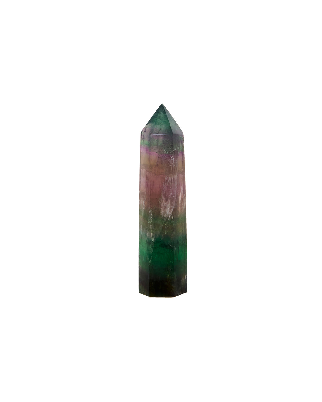 Rainbow Fluorite Crystal Point